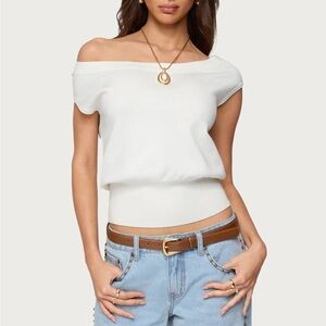 NWOT Edikted Off the Shoulder Top